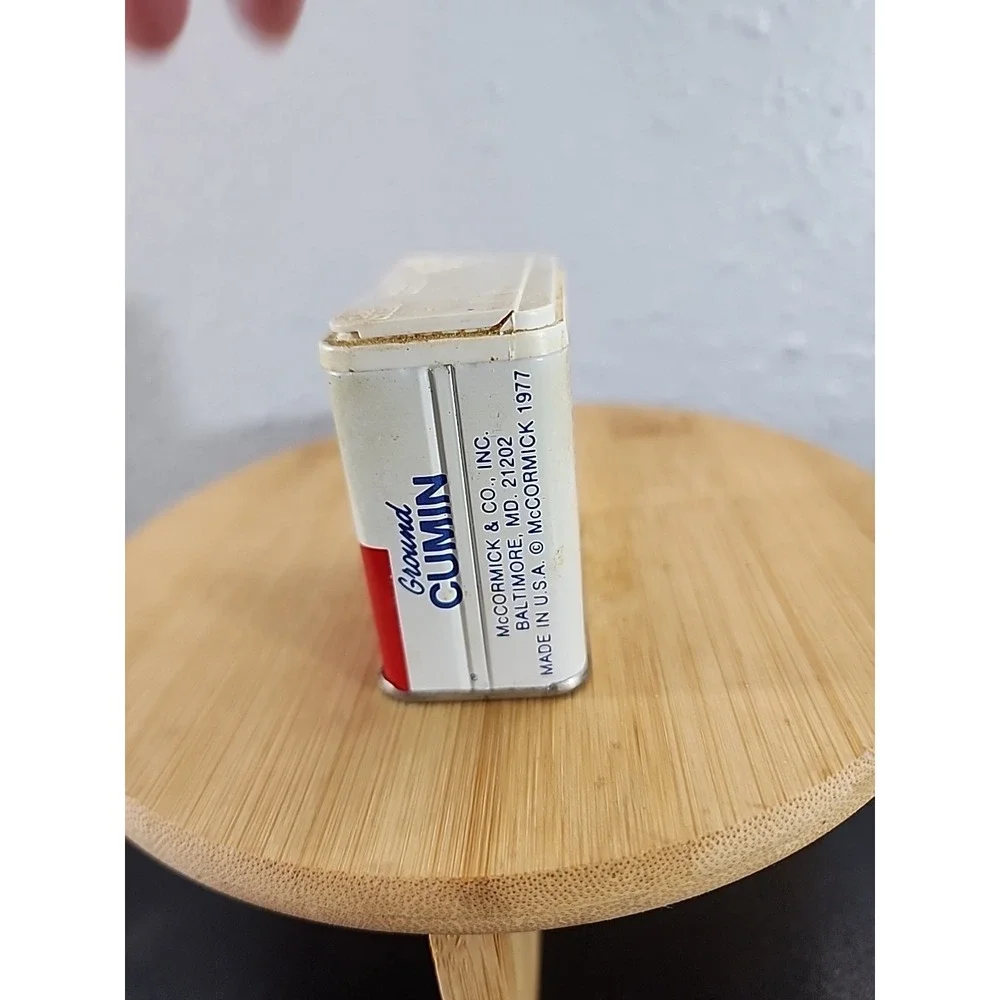 Vintage Schilling Ground Cumin (Comino)‎ Metal Spice Tin 1oz EMPTY